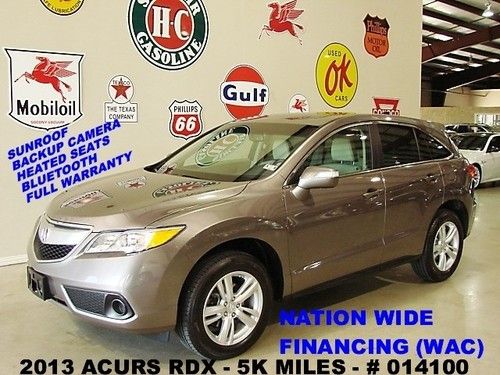 2013 rdx,fwd,v6,sunroof,back-up cam,htd lth,bluetooth,18in wheels,5k,we finance!