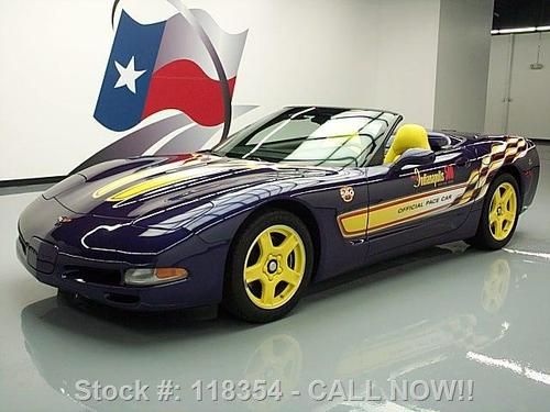 1998 chevy corvette convertible 82nd indy 500 pace car! texas direct auto