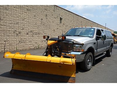 Ford f-250 xlt fx4  4x4 7.3l diesel supercab snow plow leer cab no reserve