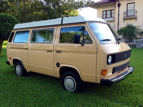 1985 volkswagen vanagon westfalia campmobile van camper 3-door 1.9l