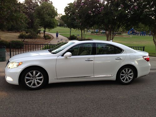 2007 lexus ls 460, starfire pearl white, low miles, fully loaded, very clean!
