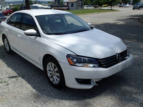 2012 volkswagen passat, salvage, damaged, runs and drives, sedan