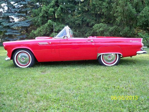 1956  thunderbird with hardtop