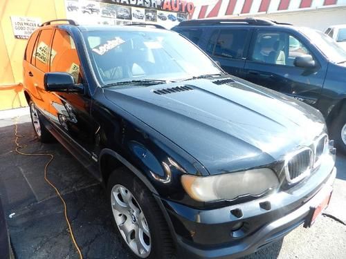 2001 bmw x5 4.4i sport black on black