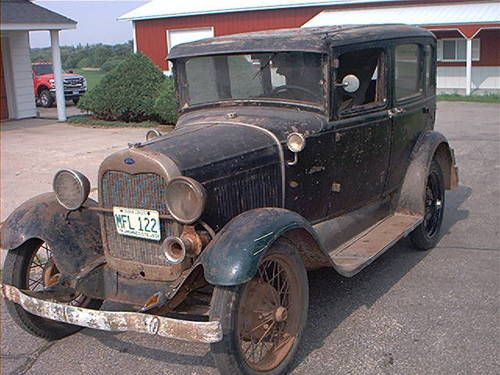 1929 ford model a 4 door murray town sedan barn fresh!!