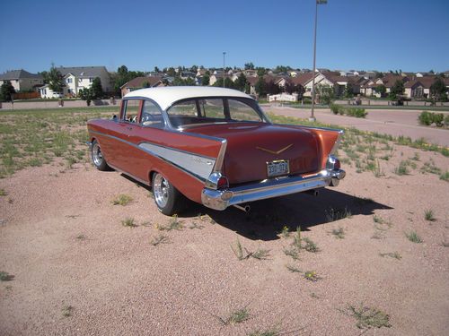 1957 Chevy Belair 2dr Post, image 2