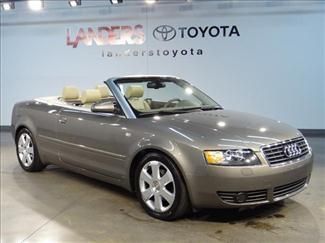2006 audi a 4 cabriolet leather tan top alloy wheels automatic 100k warranty
