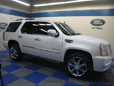 White diamond escalade with 22 inch factory wheels - we finance!