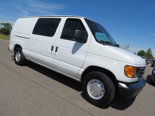 2003 ford e-150 cargo van 1 own fleet no salt runs great 4.2 v6 w/ cruise+racks