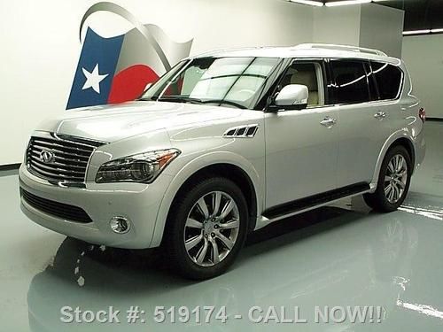 2012 infiniti qx56 theater sunroof nav dvd 22's only 4k texas direct auto