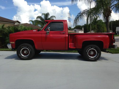 1987 chevy chevrolet silverado scottsdale stepside truck 4x4