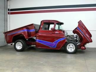 1955 chevy 1500 custom truck, hydraulic front-end &amp; bed, 350 c.i., 700r trans