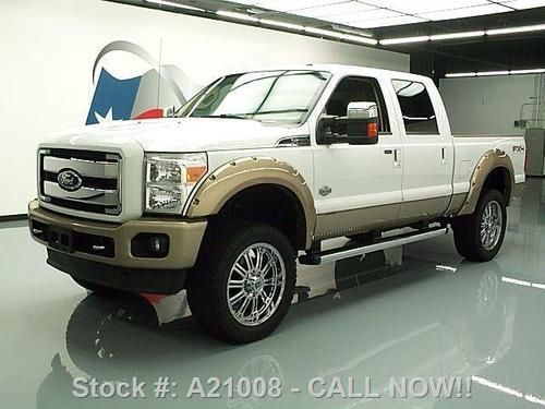 2011 ford f-250 king ranch crew 4x4 diesel rear cam 41k texas direct auto