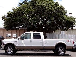 2007 white king ranch fx4 6.0l 4x4 a/c leather kr long bed power stroke diesel