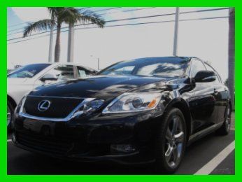 09 black gs-350 leather &amp; wood sedan *keyless go *low mi *dvd video *navigation