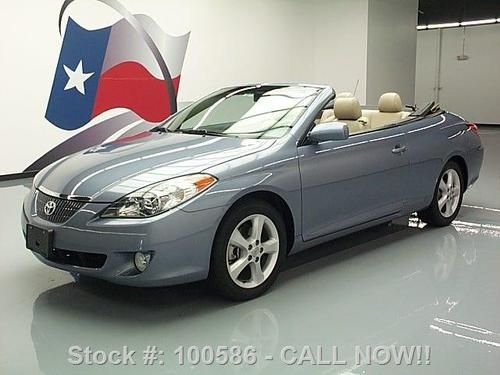 2006 toyota solara sle v6 convertible nav rear cam 43k texas direct auto