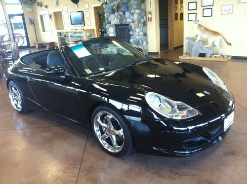 2000 porsche 911 carrera 4 - convertible black on black +navigation