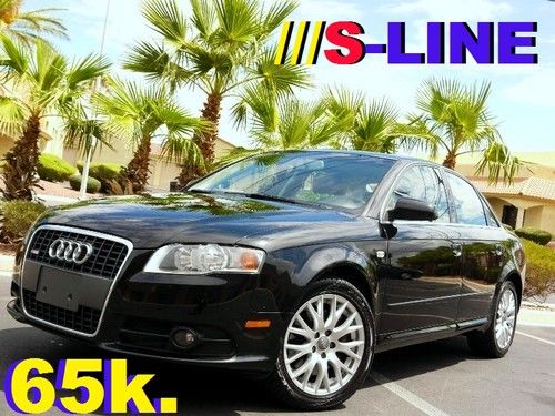 2008 audi a4 ///s-line turbo paddle shifting new tires only 65k clean no reserve