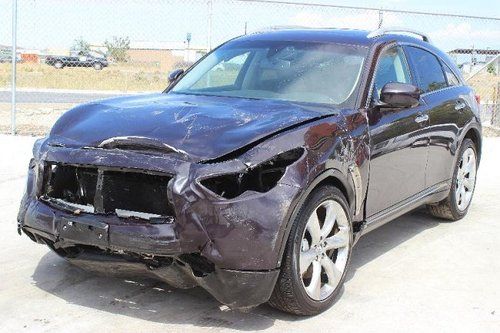 2012 infiniti fx50 awd damadge repairable rebuilder only 10k miles will not last