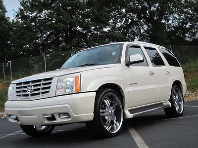 Cadillac escalade 2004 6.0 v8 awd custom 24 inch wheels low reserve price set