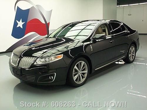 2011 lincoln mks climate leather dual sunroof 19's 24k! texas direct auto