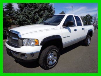 2003 dodge 2500 slt quad cab pickup 4x4 v-8 auto leather clean no reserve