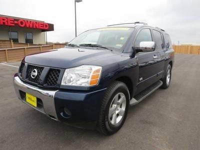 2007 nissan armada se, 4 dr, 5.6, parking aid, mp3, 3rd row seat, bucket seats.