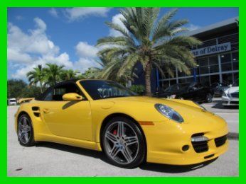 08 speed yellow manual:6-speed turbo awd convertible *navigation *low miles