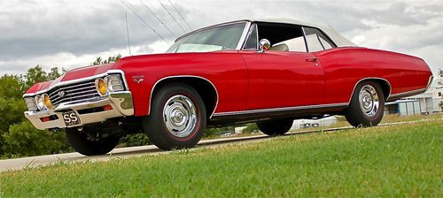1967 chevrolet impala ss 427 4 speed factory air  convertible