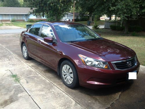 2009 honda accord lx - maroon - clean car - one owner - great condition