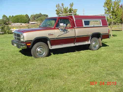 1992 dodge ram 250 4x4 cummins standard cab original one owner very nice