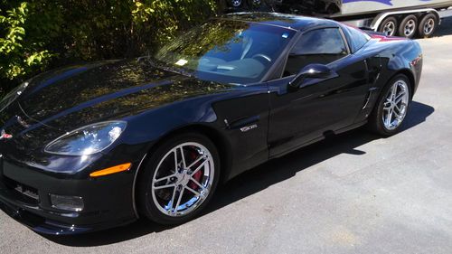 2007 chevrolet corvette z06 2 door coupe black on black