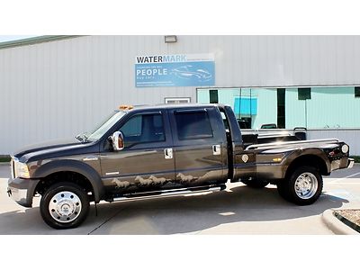 2005 ford f450 flatbed cab &amp; chasis diesel crew cab dually lariat