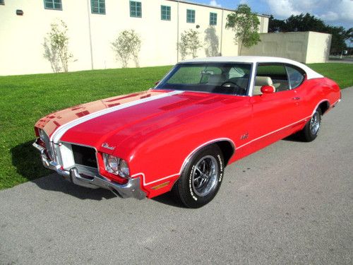 1971 oldsmobile 442 coupe-455/4bbl.engine,fact. a/c,console,restored condition!!