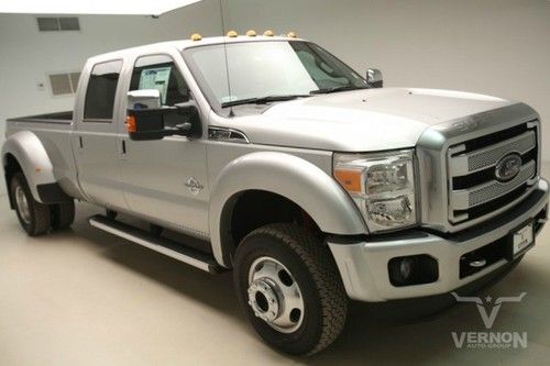 2014 drw platinum crew 4x4 fx4 navigation sunroof leather heated v8 diesel