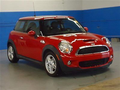 2007 mini cooper 2dr cpe s fwd hatchback 1.6l 4 cyl red local trade cln car fax