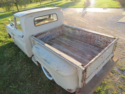 1966 Chevy Truck Rat Hot Rod Bagged Bomb Taildragger Patina SWB, image 7