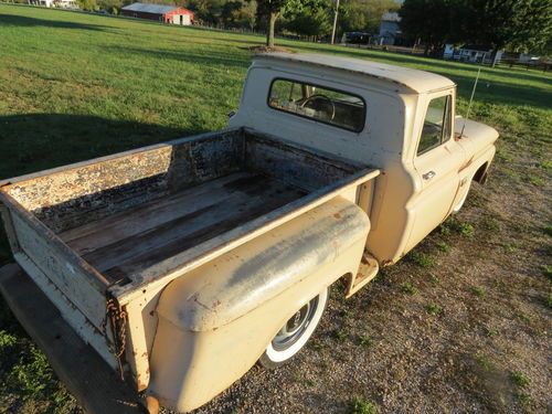 1966 Chevy Truck Rat Hot Rod Bagged Bomb Taildragger Patina SWB, image 12