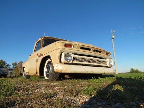 1966 Chevy Truck Rat Hot Rod Bagged Bomb Taildragger Patina SWB, image 15