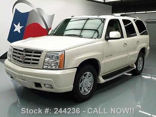 2004 cadillac escalade awd 7pass sunroof nav dvd 27k mi texas direct auto