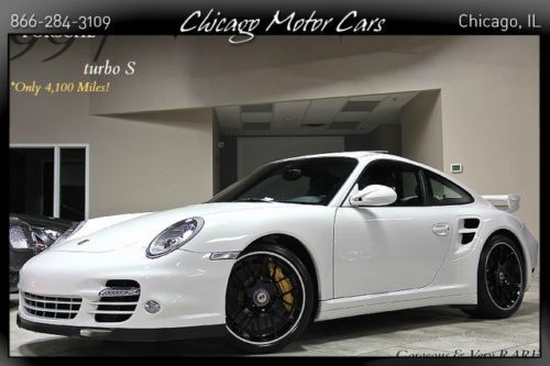 2011 porsche 911 turbo s coupe $177+ msrp aerokit black wheels clear bra 530 hp