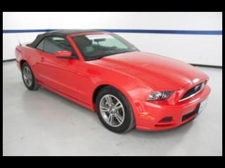 13 ford mustang convertible v6, automatic, premium, leather seats, sync!