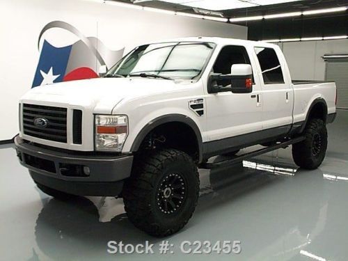 2008 ford f250 fx4 crew 4x4 lift 5.4l v8 leather 74k mi texas direct auto