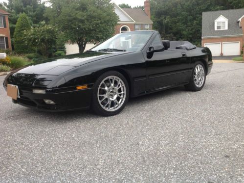 1990 mazda rx7 convertible ls1 conversion, 6 sp,  black on black, impeccable