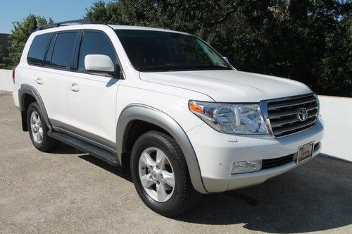 09 landcruiser white gray leather 4wd navigation we finance texas 63k miles 3rd