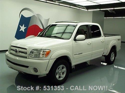 2006 toyota tundra ltd trd dbl cab 4x4 sunroof leather! texas direct auto