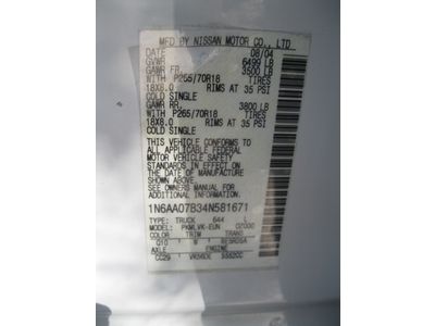 2004 Nissan Titan SE Crew Cab 4x4 5.6L V8 Endurance w/Tow Package, US $8,900.00, image 86