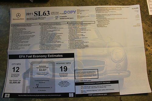 2011 Mercedes Benz SL63 AMG High Performance Roadster Magno Alanite (Matte) Grey, US $65,500.00, image 14