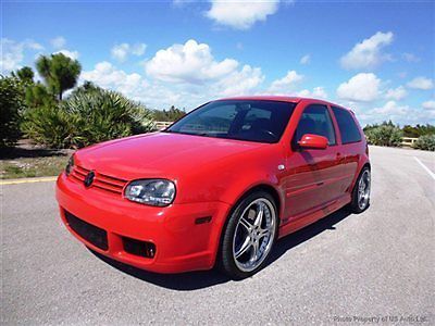 04 vw r32 gti golf 3.2l awd 4motion 6spd manual navi clean carfax fla car rare 2