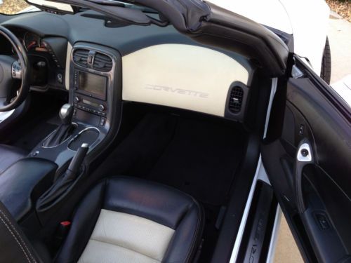2008 Corvette Convertible, white with ebony and linen seats, loaded 35,500, image 9